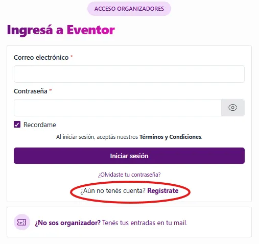 Guía de Eventor